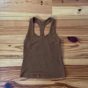 LULULEMON ORANGE/BROWN TANK SIZE 4